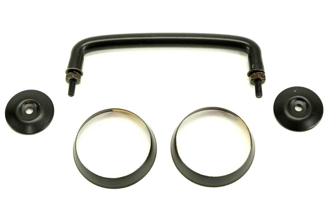 Rugged Ridge Windshield Tie Down Kit Black