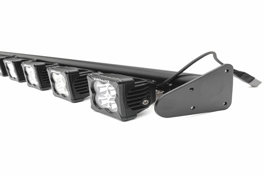 ZROADZ Multi-LED Roof Cross Bar and 4-Pod A-Pllar Light Pod Complete Kit
