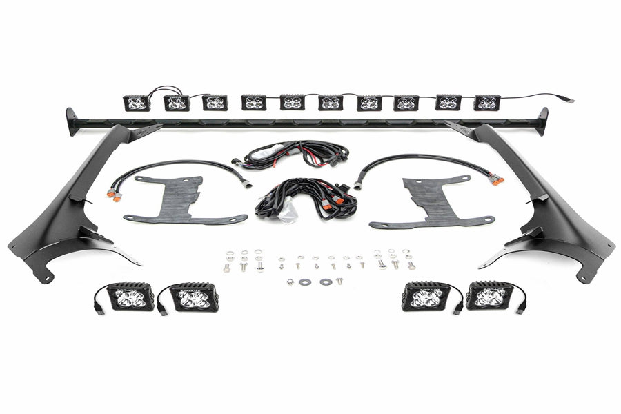 ZROADZ Multi-LED Roof Cross Bar and 4-Pod A-Pllar Light Pod Complete Kit