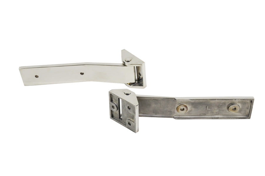 Kentrol Tailgate Hinge Set - Polished Silver