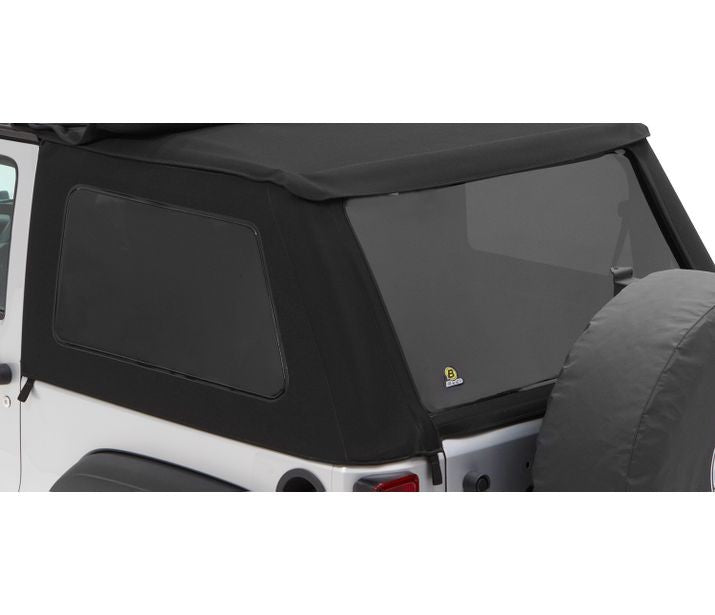 Bestop Trektop NX Soft Top Replacement Tinted Window Kit Black Twill