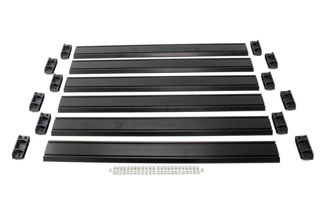 Teraflex Nebo Roof Rack Cargo Slat Kit -Black 6 Piece