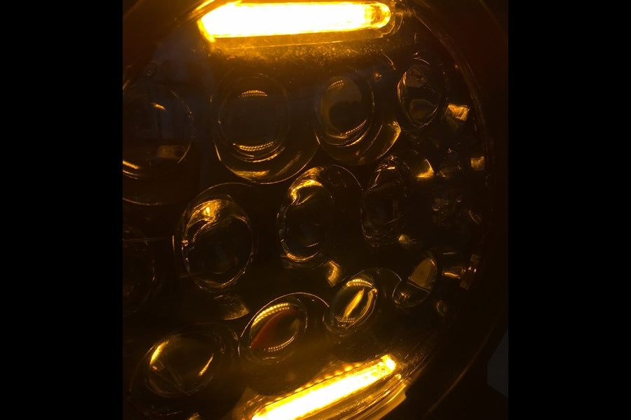 Quake LED Tempest Series 7in RGB Headlights - Quad Lock/Interlock Compatible