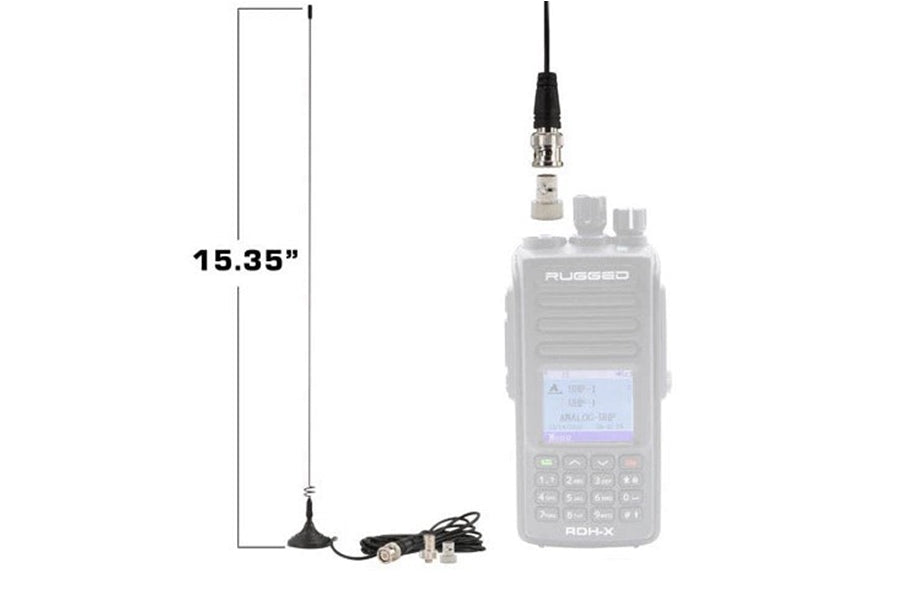 Rugged Radios Magnetic Mount Dual Band Antenna
