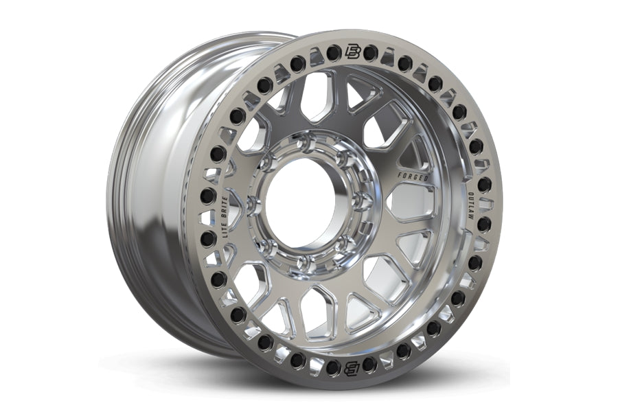 BAJA BUILT LITE BRITE OUTLAW FORGED BEADLOCK WHEEL, 17X9 8X6.5 -38MM - MACHINED