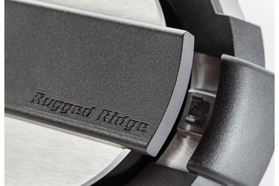 Rugged Ridge Elite Fuel Door, Non-Lock, Brushed Alum.