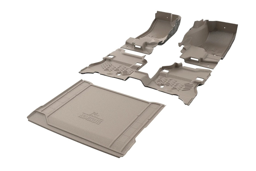 Armorlite Front and Rear Floor Kit w/ Cargo Mat - desert khaki