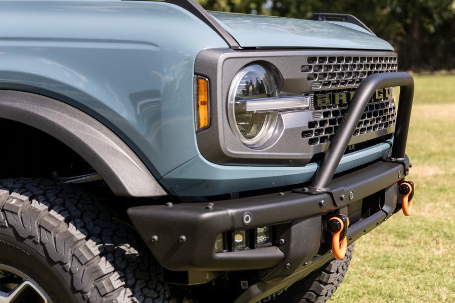 Rough Country Safari Bar Kit OE Modular Steel Bumper 3in OSRAM Angle Wide Series