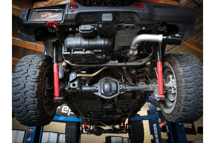 aFe POWER Large Bore-HD 3in DPF-Back Exhaust System - Black Tip