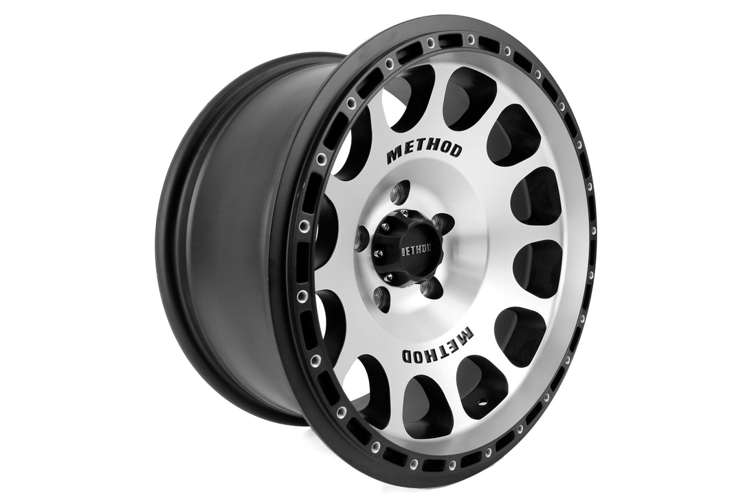 METHOD RACE WHEELS 105 SERIES WHEEL SILVER MATTE BLACK RING 17X9 5X5