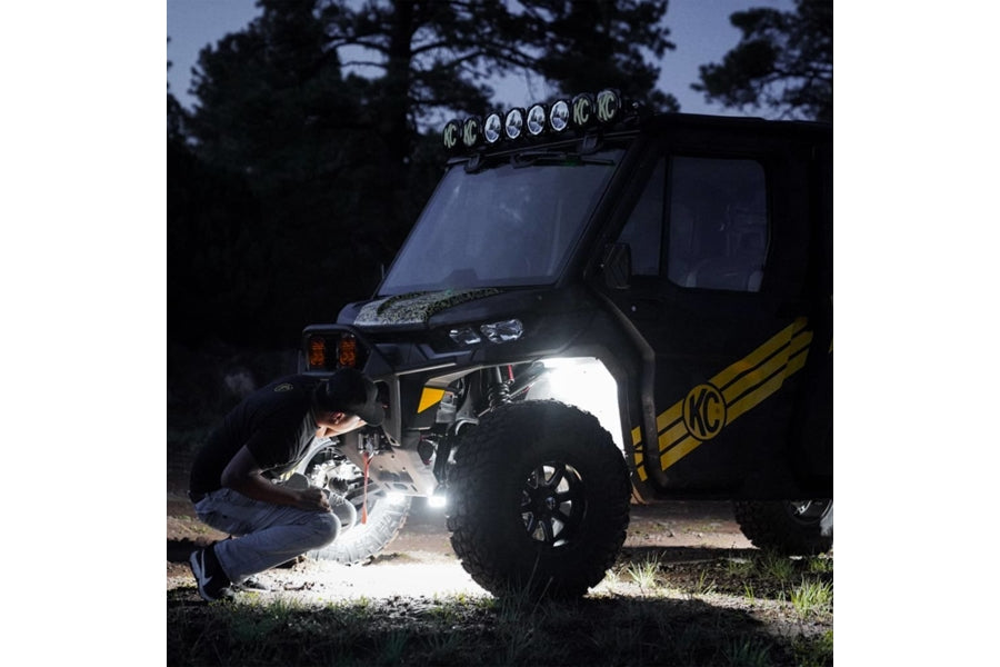 KC HiLiTES Two-Light Add-On Cyclone V2 Kit, Clear - 3.5M Long