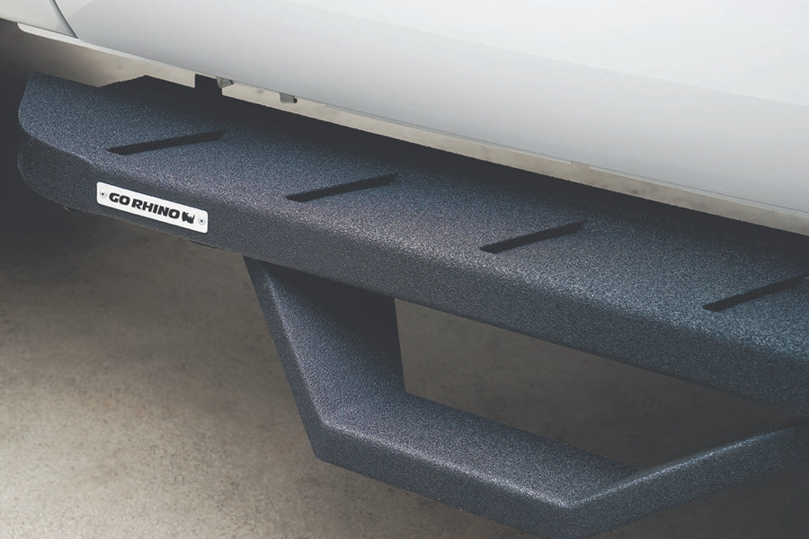 Go Rhino RB10 Running boards w/ Drop Steps - Textured Black