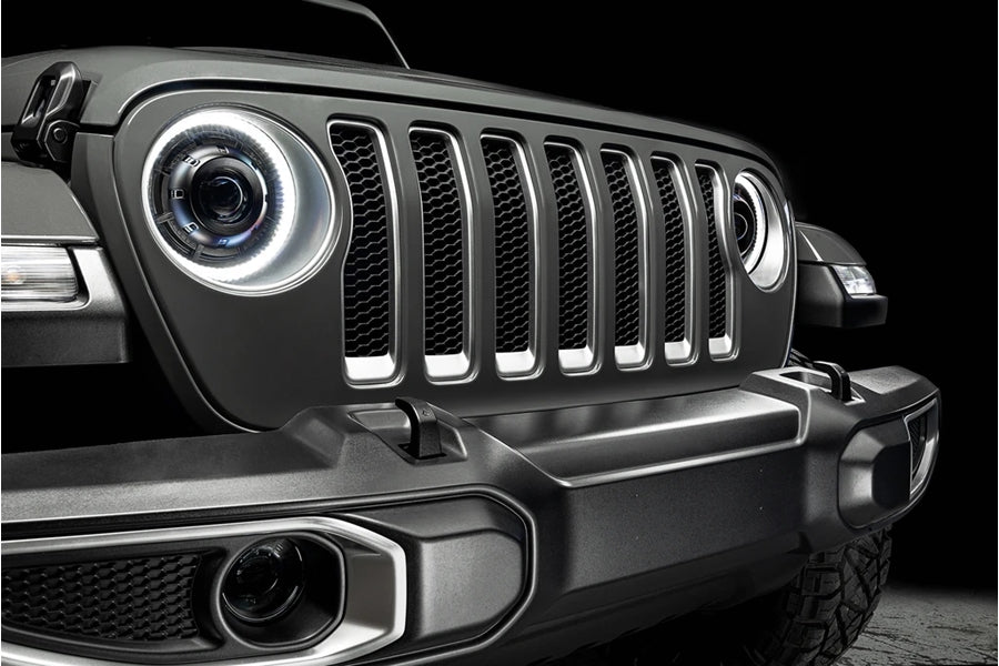 Oracle Oculus Bi-LED Projector Headlights - Satin Silver