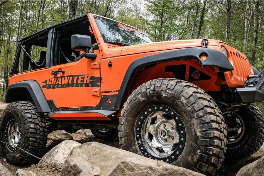 Crawltek Rocker Body Cladding Kit - Black