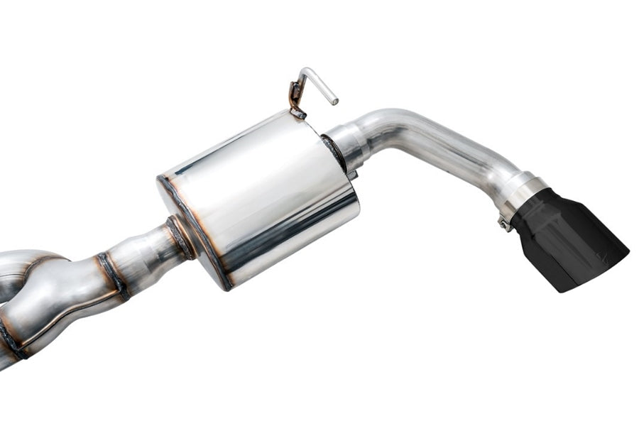 AWE Tread Edition Axle-Back Dual Exhaust - Diamond Black Tips