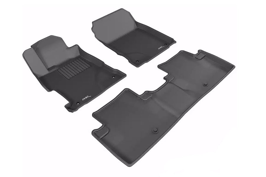 3D MAXpider Kagu Front and Rear Floor Liner Kit - Black