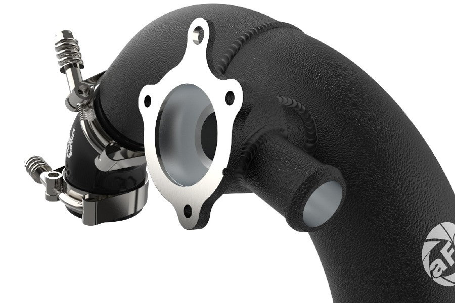 aFe POWER BladeRunner 2 1/2in - 2 3/4in  Aluminum Hot Charge Pipe Black