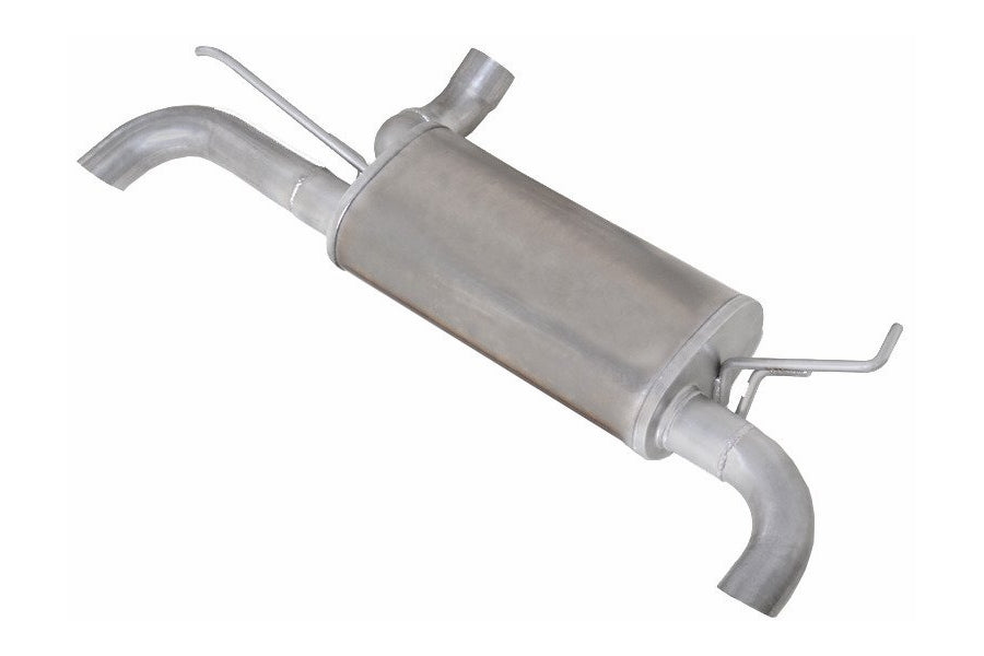 Diamond Eye Performance 2.5in Aluminized Axle-Back Hi-Tuck Dual Exit Muffler