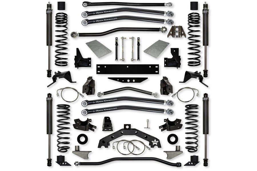Rock Krawler 3.5in X Factor X2 Long Arm Lift Kit w/ 6in Rear Stretch - Stage 1
