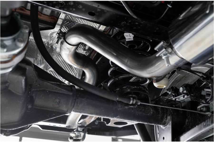 MBRP 2.5in Cat-Back Single Rear Exit Exhaust System - T304 Stainless Steel