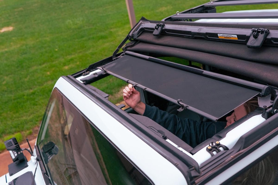 Bestop The SunScreen Retractable Sunshade - Mesh (Sunrider for Hardtop)