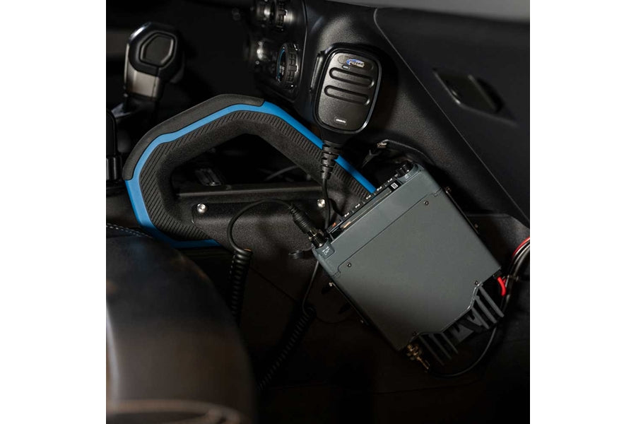 Rugged Radios Mobile Radio Mount for Center Console Passenger Grab Handle