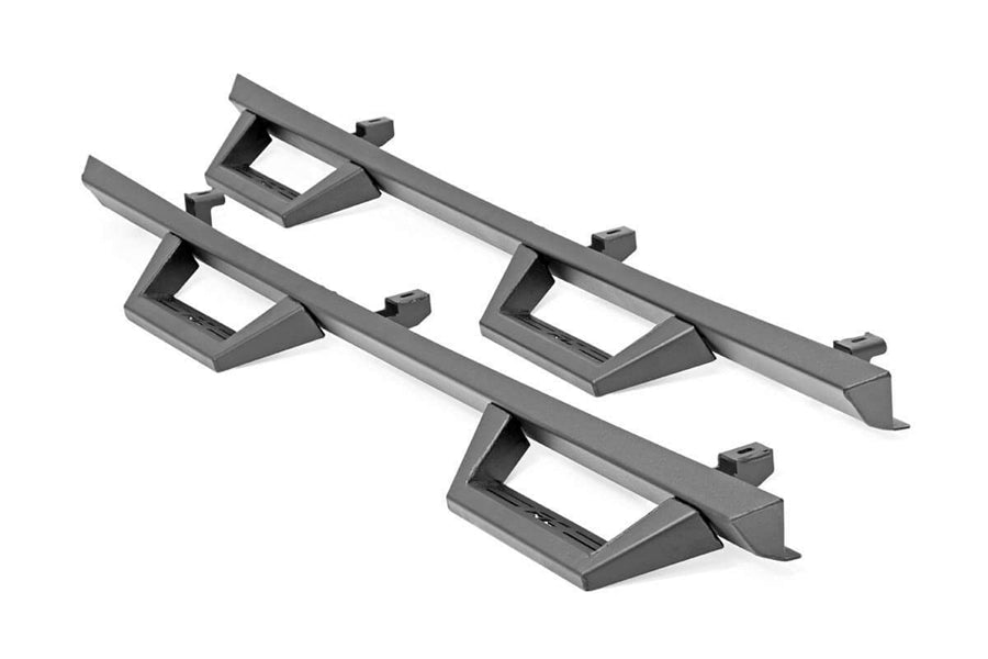 Rough Country Contoured Drop Steps - Black