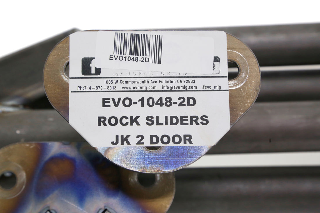 EVO Manufacturing Rock Sliders Bare Metal