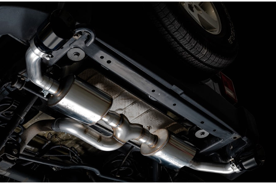 AWE Tread Edition Axle-Back Dual Exhaust - Diamond Black Tips