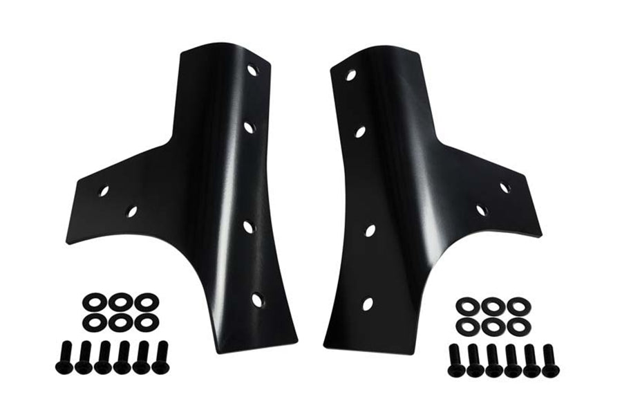 Kentrol Windshield Support Set - Powdercoat Black