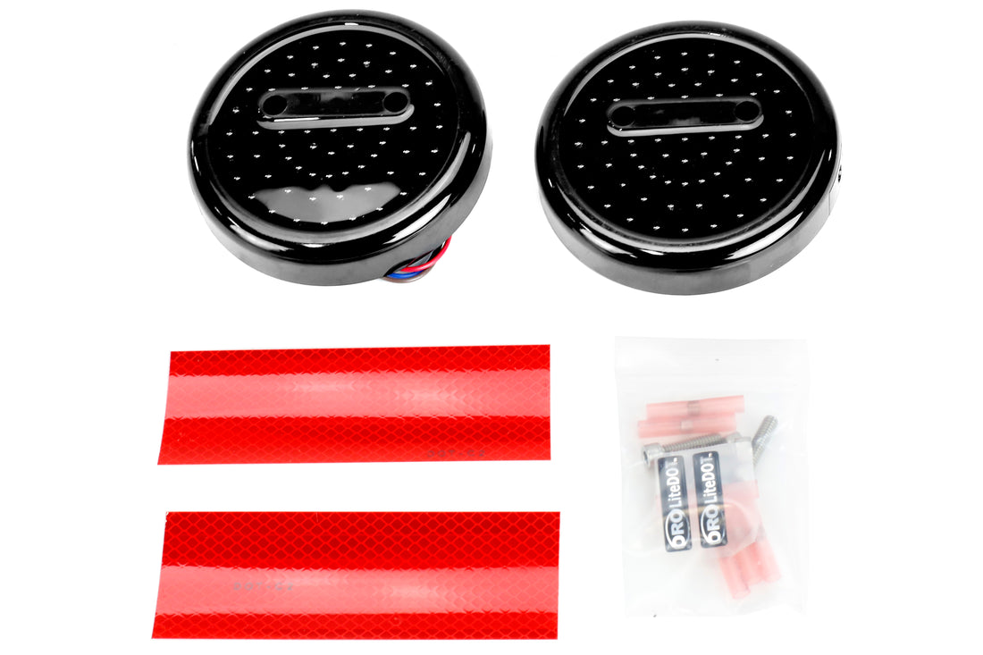 Off Road Only LED Tail Lights, Plate Kit and RH Bracket