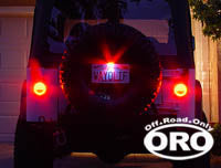 Off Road Only LED Tail Lights, Plate Kit and RH Bracket