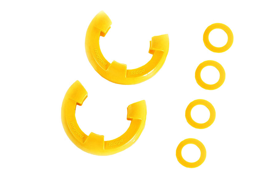 Rugged Ridge D-Shackle Isolator 3/4 Inch Kit, Yellow Pair