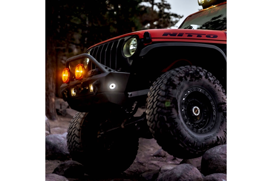 KC HiLiTES Cyclone V2 LED Single Light - Clear