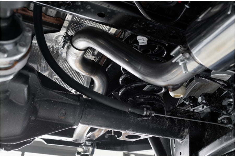 MBRP 2.5in Cat-Back Single Rear Exit Exhaust System - Aluminum