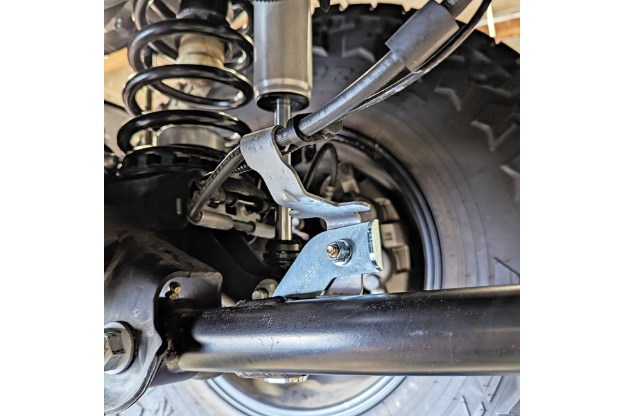 RockJock Front Brake Line Relocation Bracket Kit - Pair