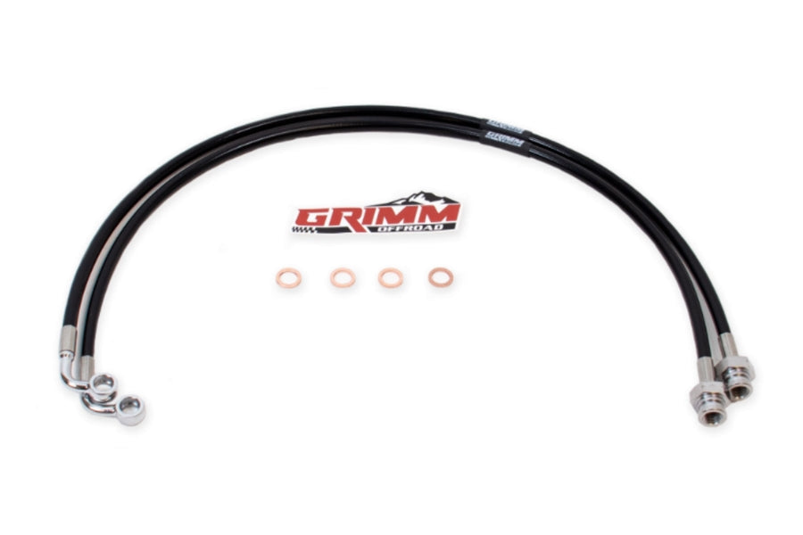 Grimm Offroad Front and Rear Brake Lines w/ Brake Fluid Package
