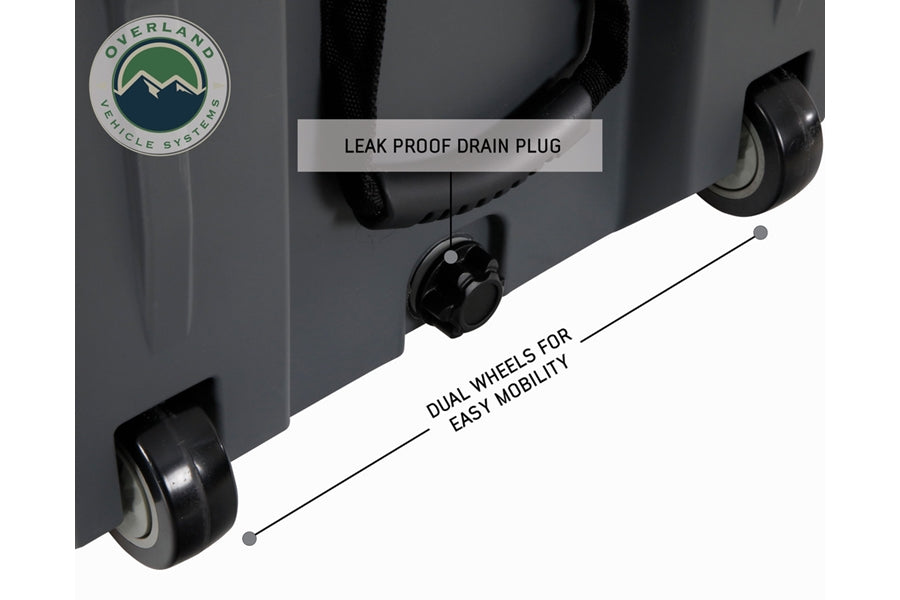 Overland Vehicle Systems Dry Storage Box, Dark Grey -169 QT