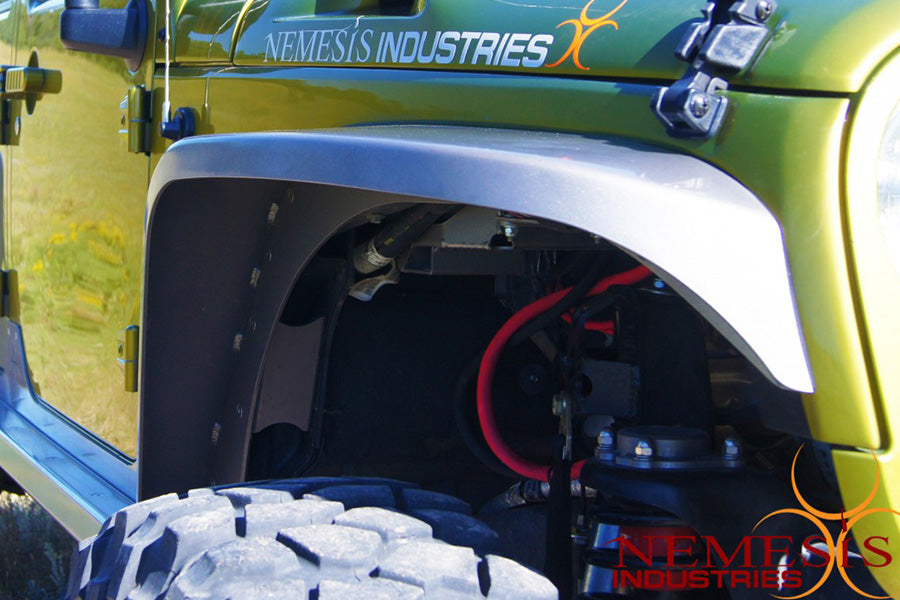 Nemesis Industries Notorious Front Flare, Texture Black Powder Coating, Aluminum