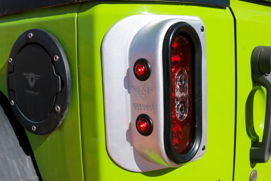 Combat Off Road Tail Gunner LED Tail Lights - Raw