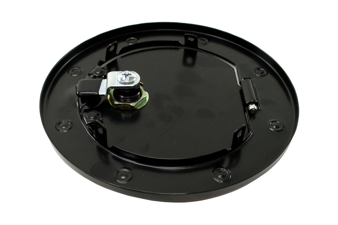 Rugged Ridge Locking Gas Cap Door Black Steel