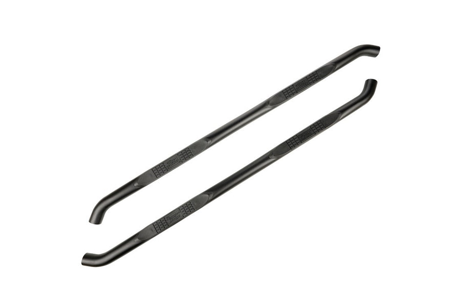 Rugged Ridge 3in Round Side Steps - Fine Textured Black