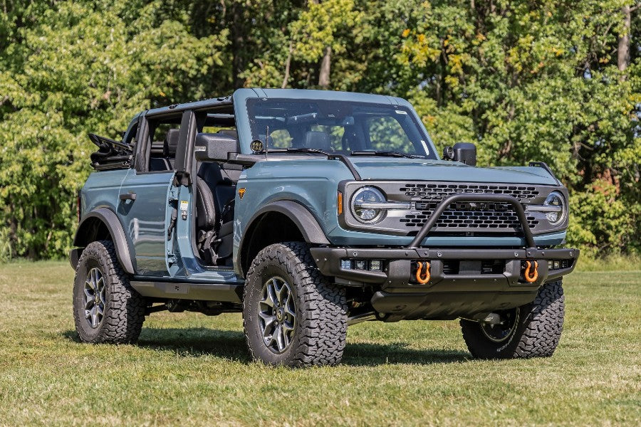 Rough Country Safari Bar Kit OE Modular Steel Bumper 3in OSRAM Angle Wide Series