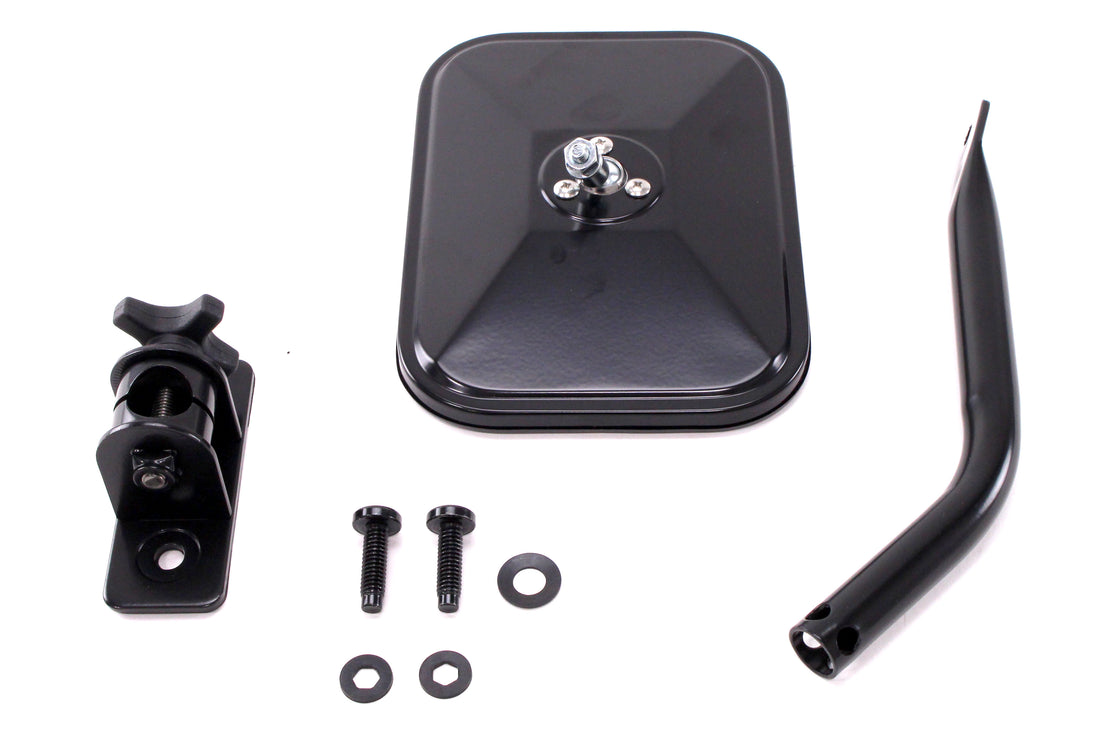 Rugged Ridge Quick Release Side Mirror Gloss Black