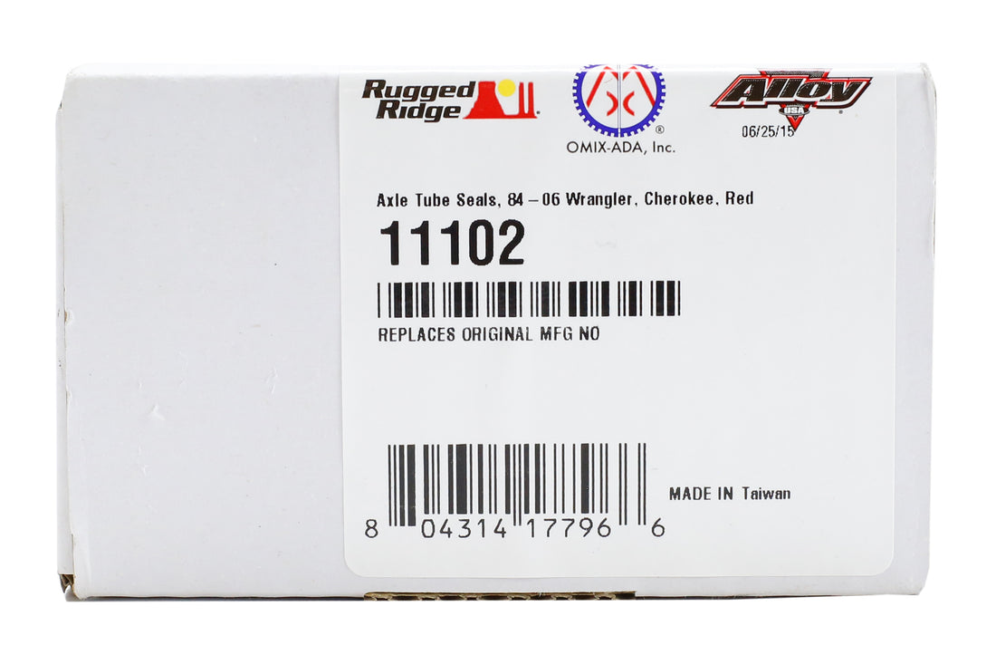 Rugged Ridge Axle Tube Seals Red