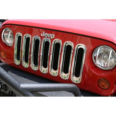 Rugged Ridge Grille Inserts Chrome