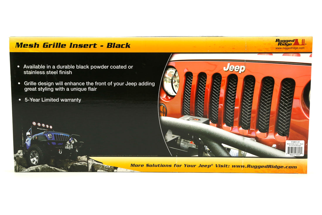Rugged Ridge Mesh Grille Insert Black