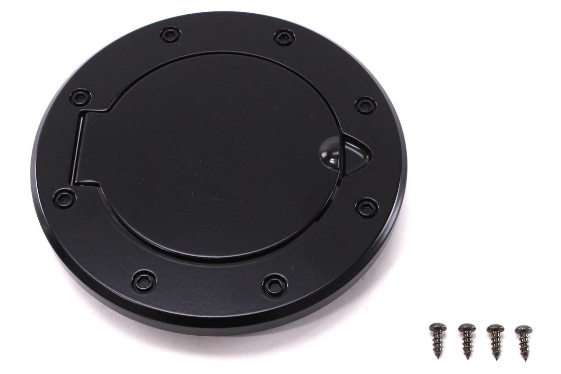 Rugged Ridge Non-Locking  Black Aluminum Gas Cap Door