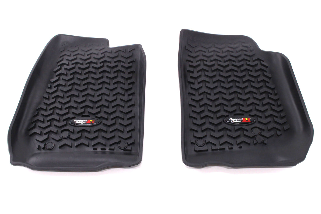Rugged Ridge Front Floor Liners Black