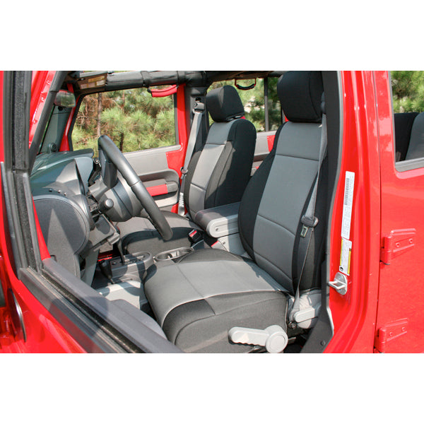Rugged Ridge Front Seat Covers Black/Grey